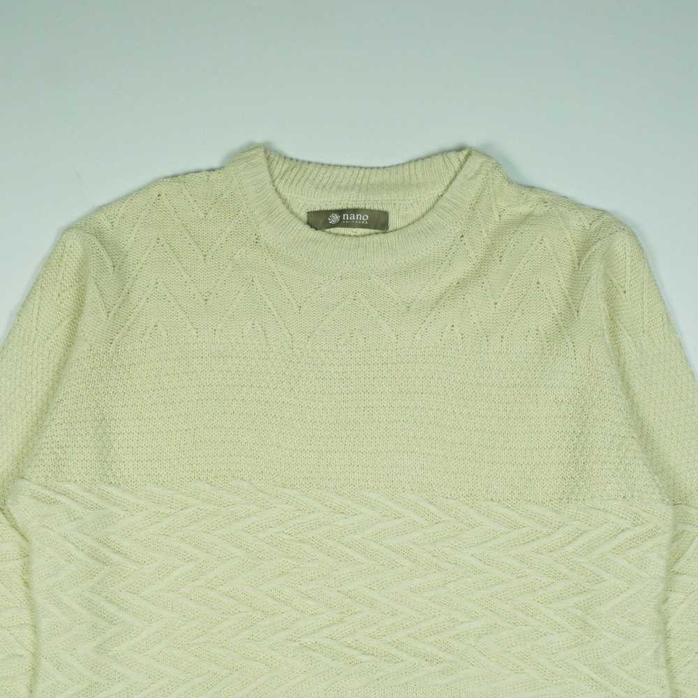 Coloured Cable Knit Sweater × Japanese Brand × Na… - image 2