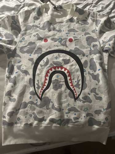 Bape Space Camo Shark Crewneck