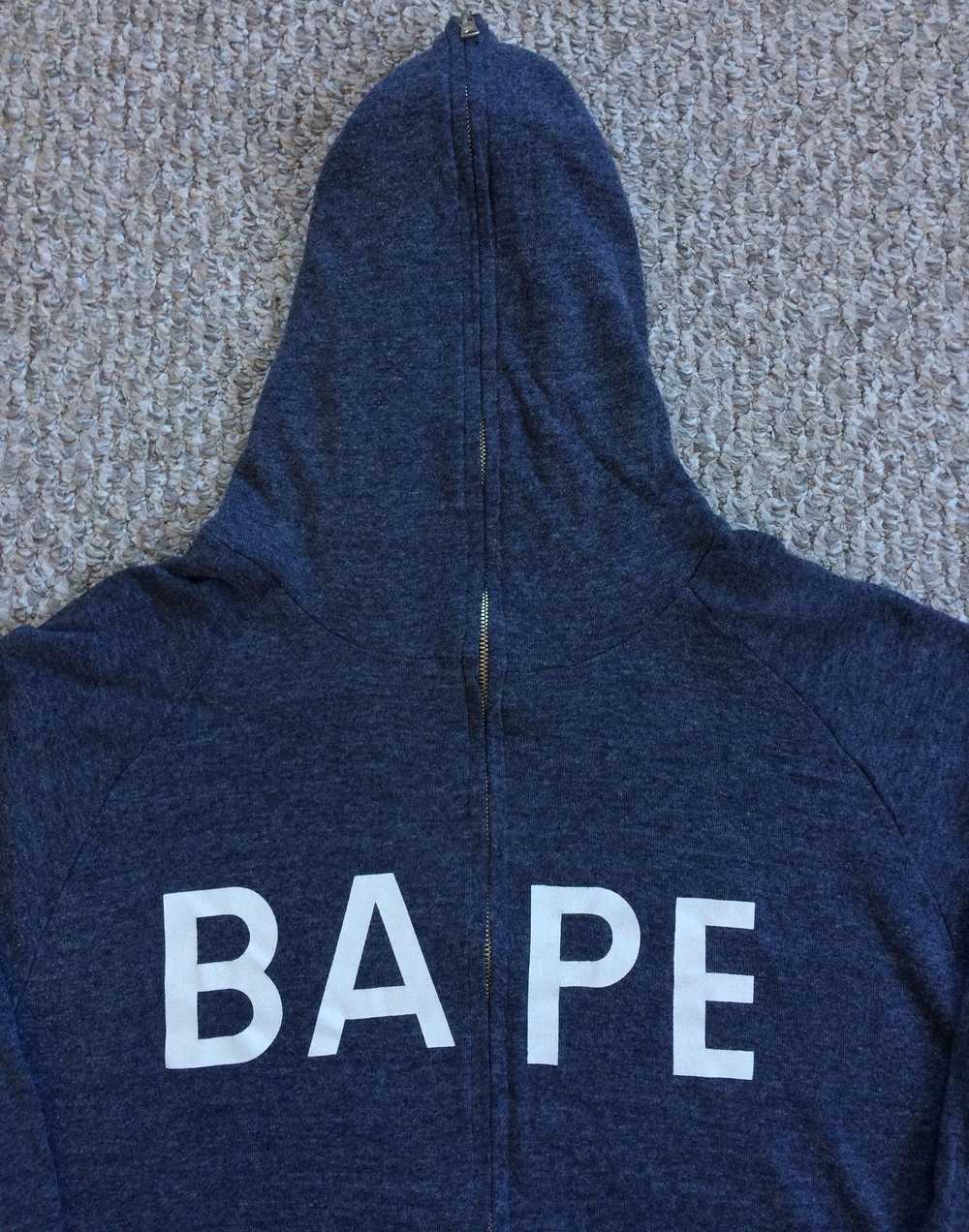 Bape OG Bape Full Zip Thermal Spellout Hoodie - image 2