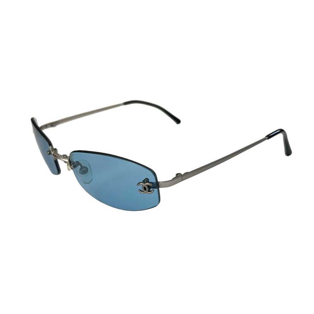 Chanel Chanel CC Logo Rimless Sunglasses - image 3