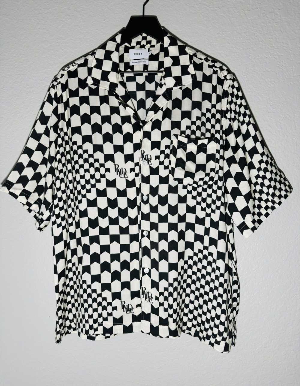 Rhude Rhude Logo Button Up Shirt All Over Print XL - image 5