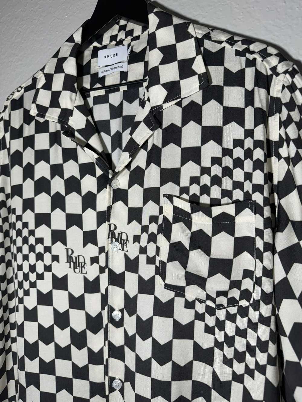 Rhude Rhude Logo Button Up Shirt All Over Print XL - image 6