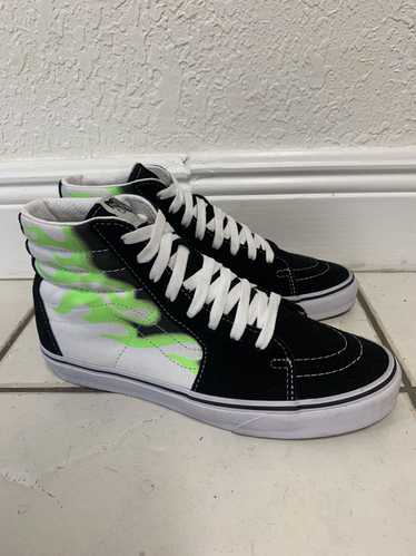 Vans Vans Sk8-Hi Flame Black True White Neon Green