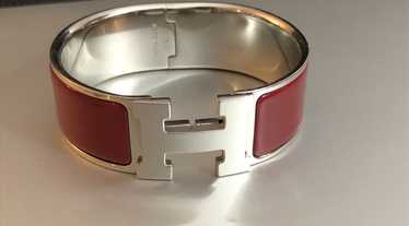 Hermes Hermès H Clic Clac Bracelet - Silver Hardw… - image 1