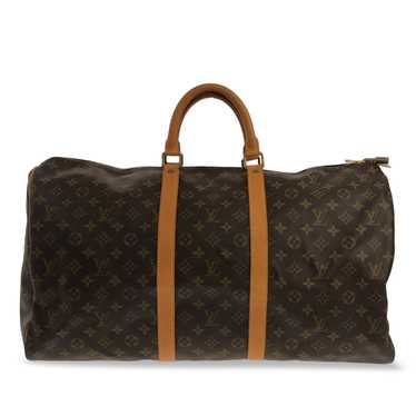 Brown Louis Vuitton Monogram Keepall 55 Travel Bag - image 1