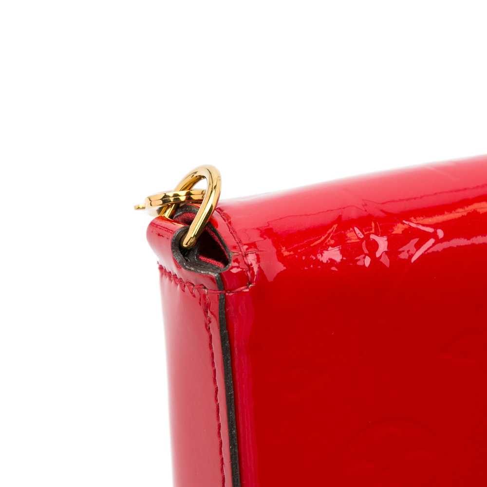 Red Louis Vuitton Monogram Vernis Pochette Felici… - image 10