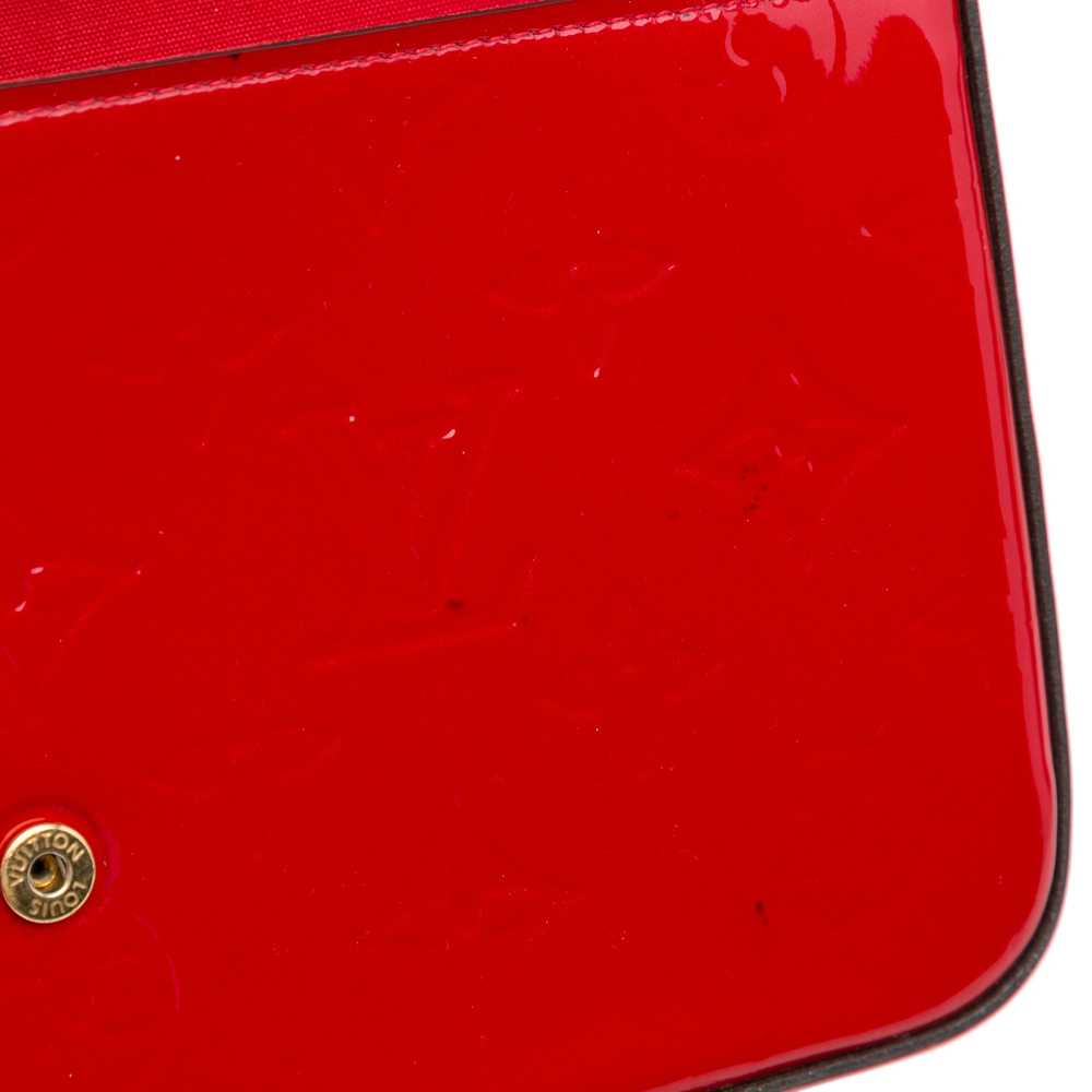 Red Louis Vuitton Monogram Vernis Pochette Felici… - image 12