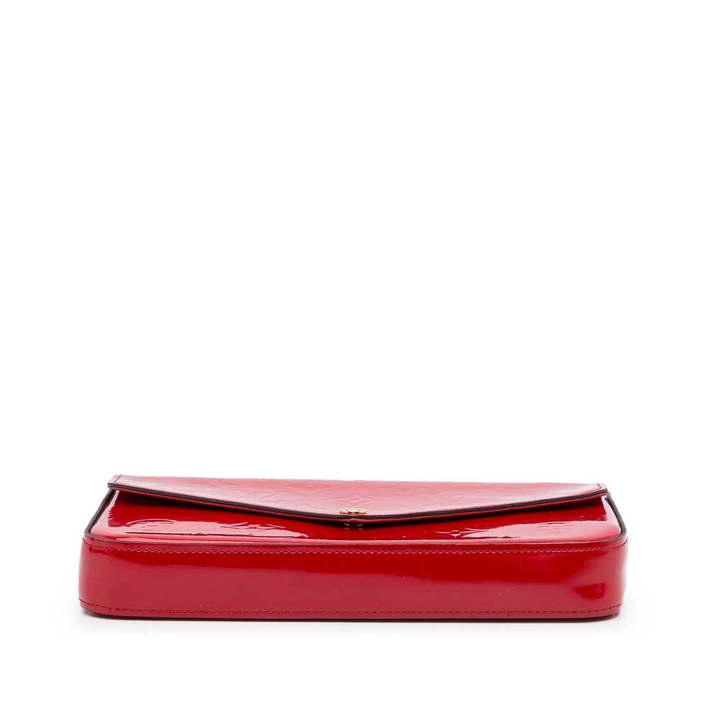 Red Louis Vuitton Monogram Vernis Pochette Felici… - image 5