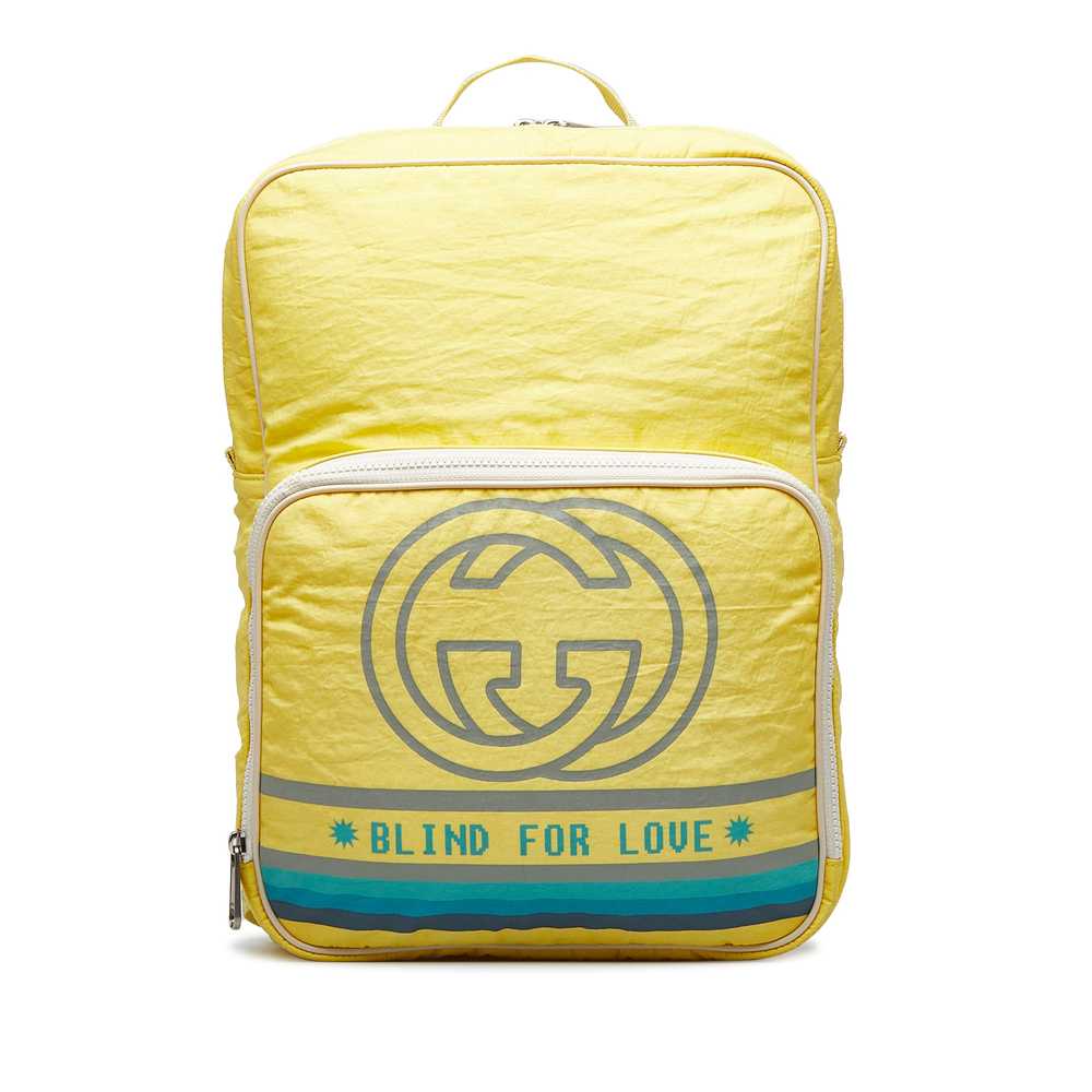 Yellow Gucci Blind For Love Backpack - image 1