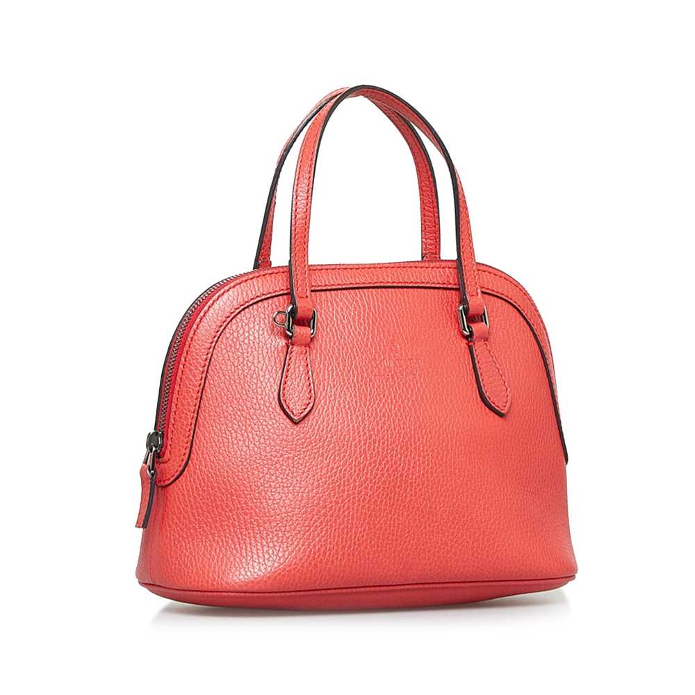 Red Gucci Mini Dome Satchel - image 2