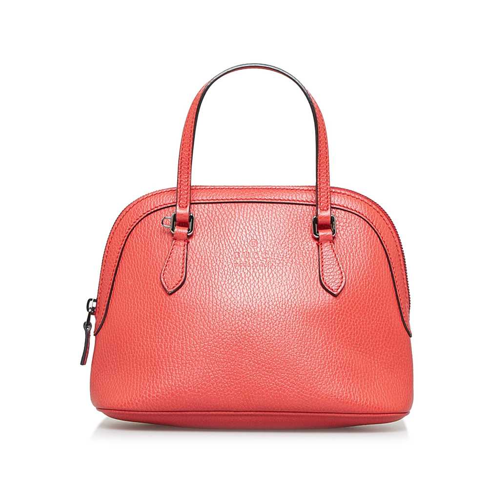 Red Gucci Mini Dome Satchel - image 3