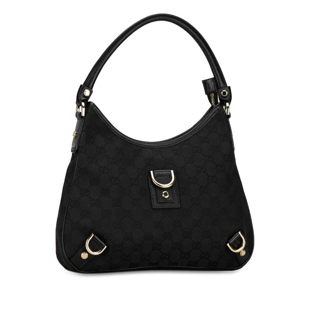 Black Gucci GG Canvas Abbey D Ring Shoulder Bag - image 2