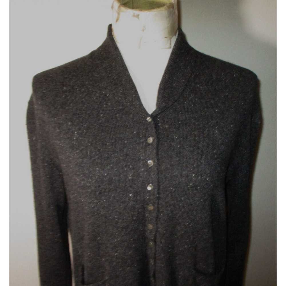 Vintage Women's J. JILL Charcoal Gray 100% Cashme… - image 2