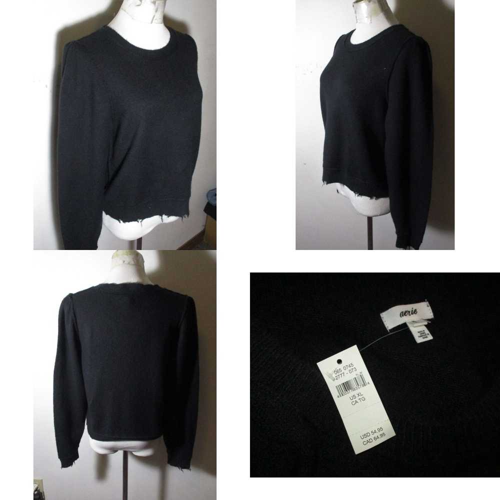 Vintage Women's AERIE Black Long Sleeve Distresse… - image 4