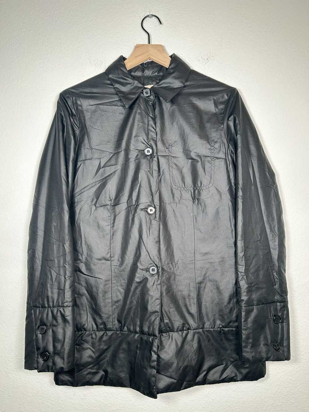 Helmut Lang 1997 Padded Nylon Button Jacket - image 2