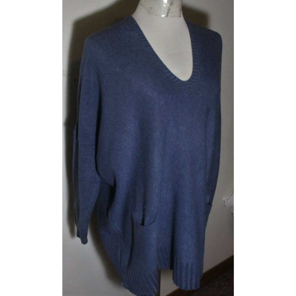 Vintage Women's SUZY D London Blue Oversized Tuni… - image 3