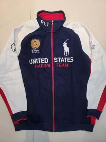 Polo Ralph shops Lauren 2011 RL-1 Racing Team Half Zip Pullover Sweatshirt Size Medium