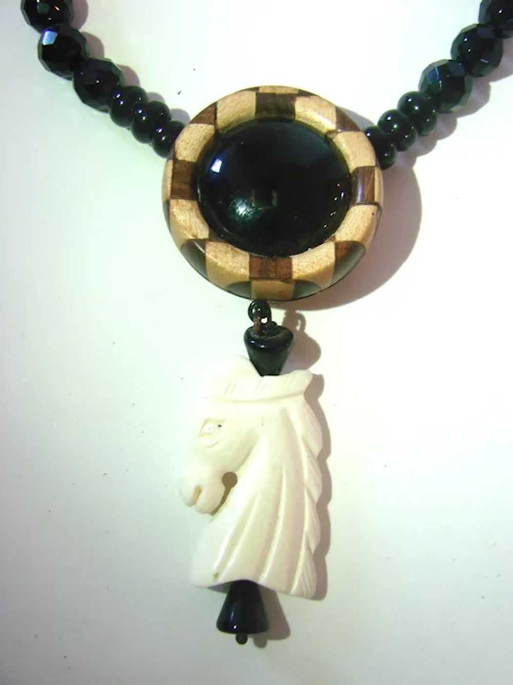 Necklace for Chess Players The Knight (Horse Pend… - image 2