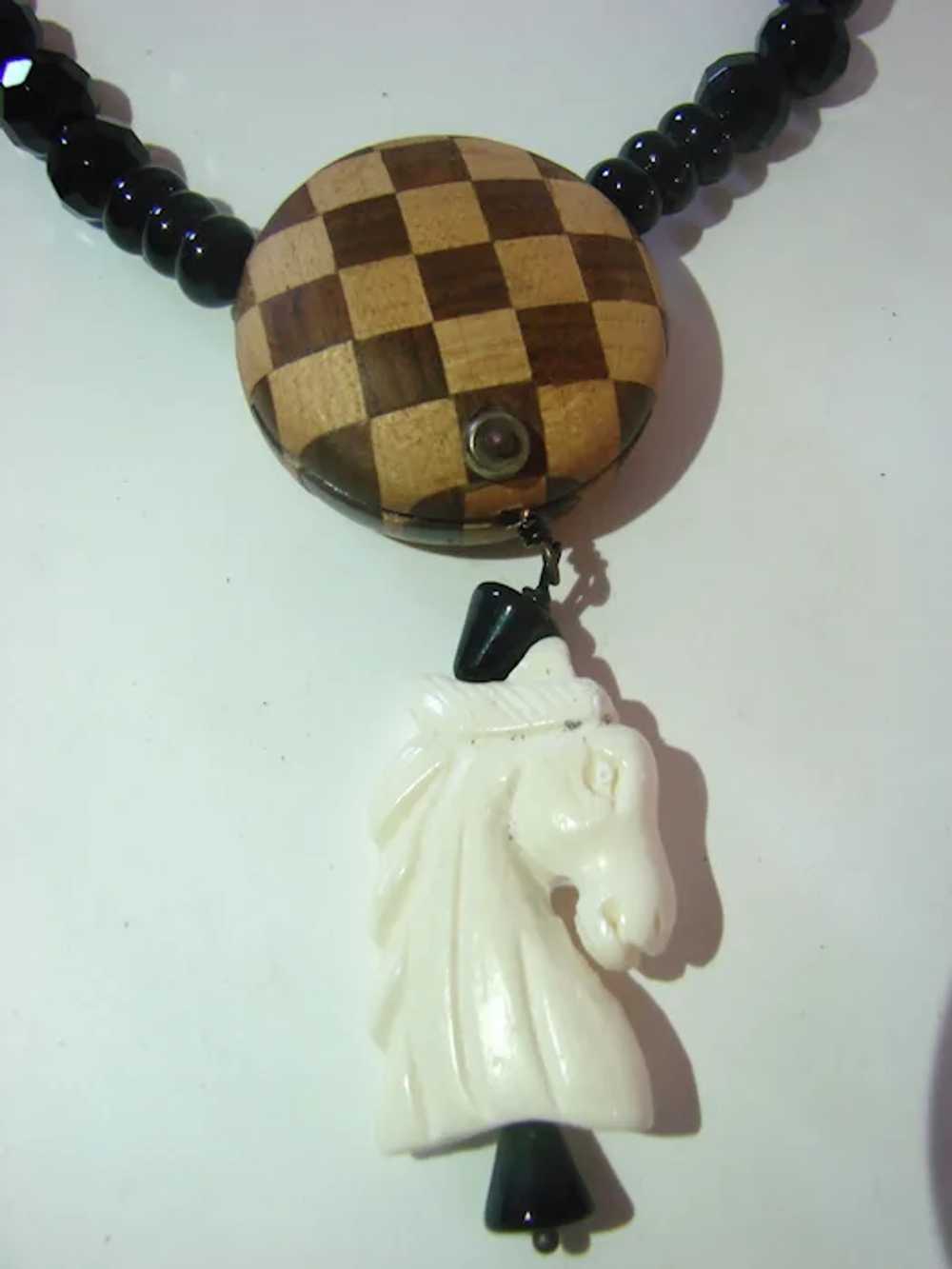 Necklace for Chess Players The Knight (Horse Pend… - image 5