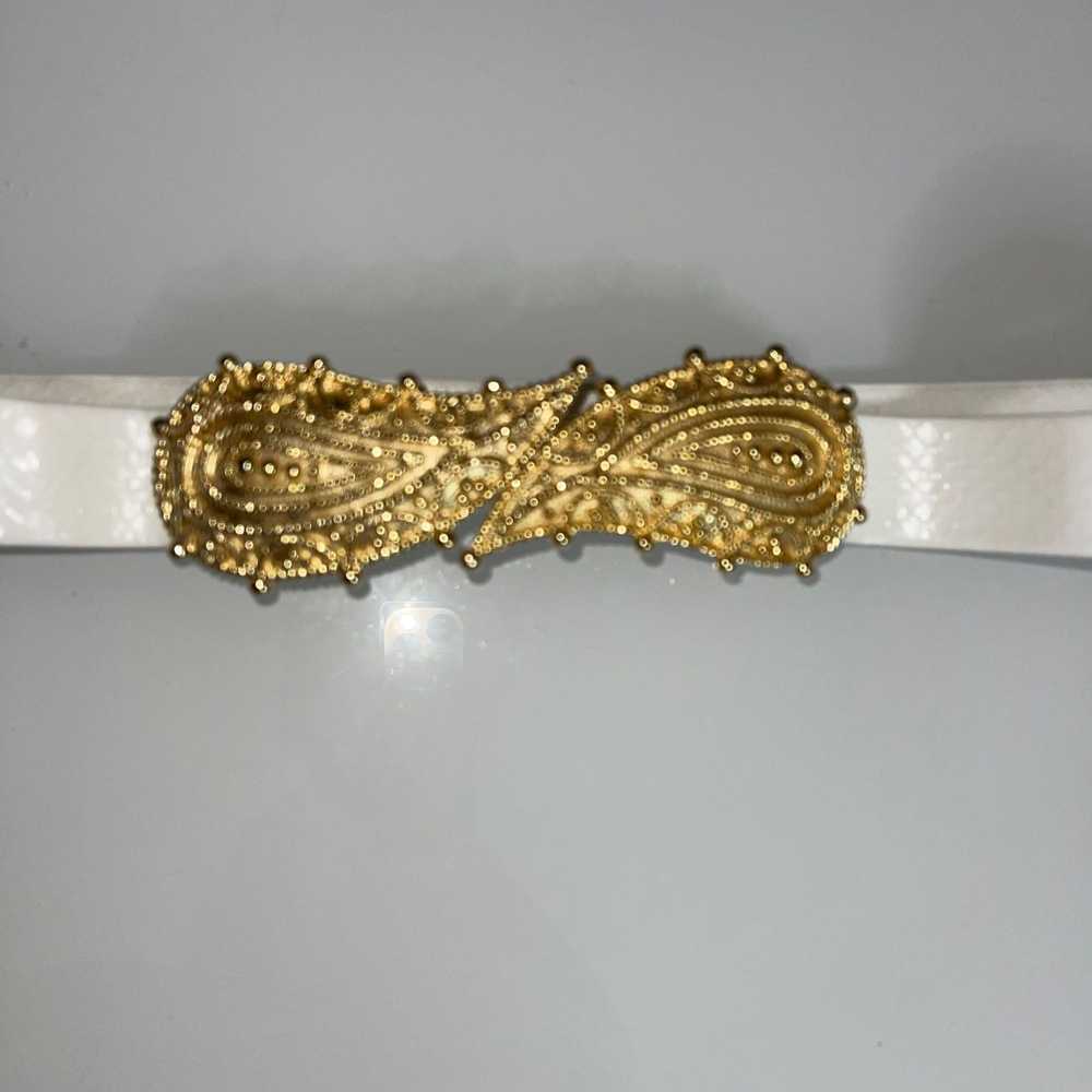 Vintage Mimi Di N Vintage Womens Belt One Size Wh… - image 2