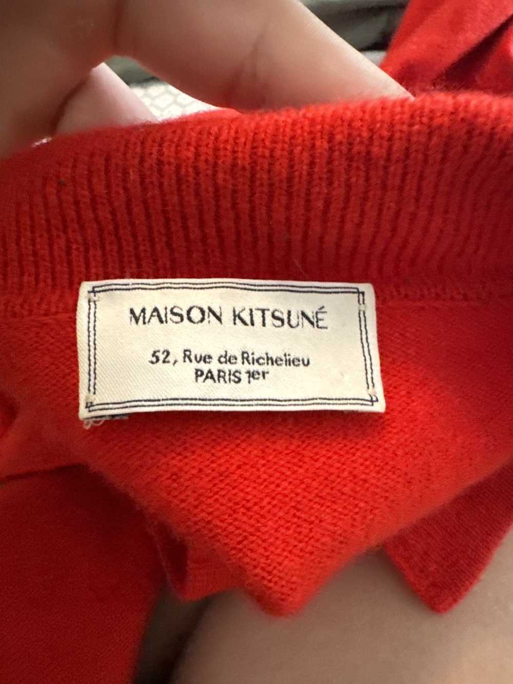 Maison Kitsune Maison Kitsune L/S wool polo - image 6