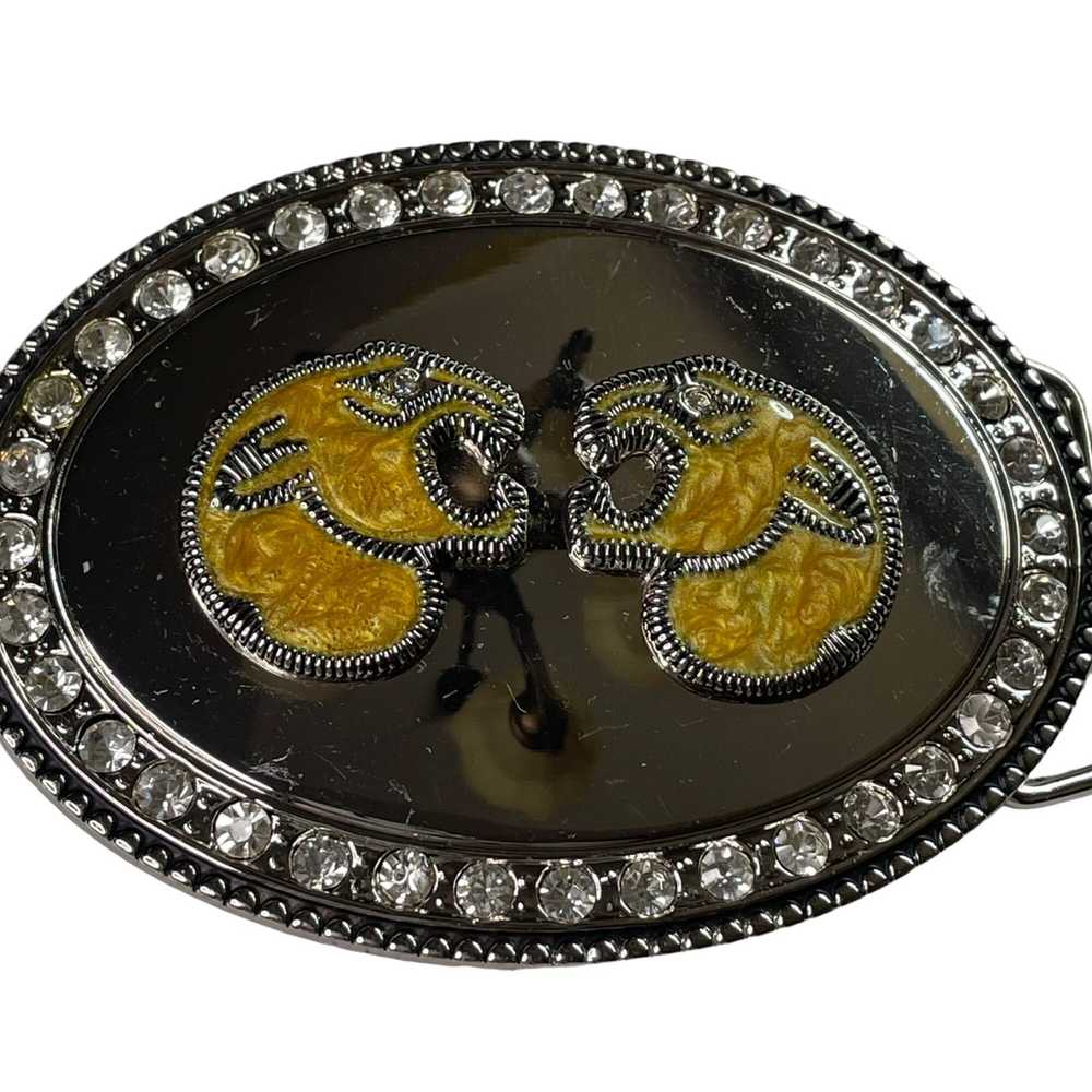 Other Novelty Belt Buckle Fighting Cougar Metal I… - image 1