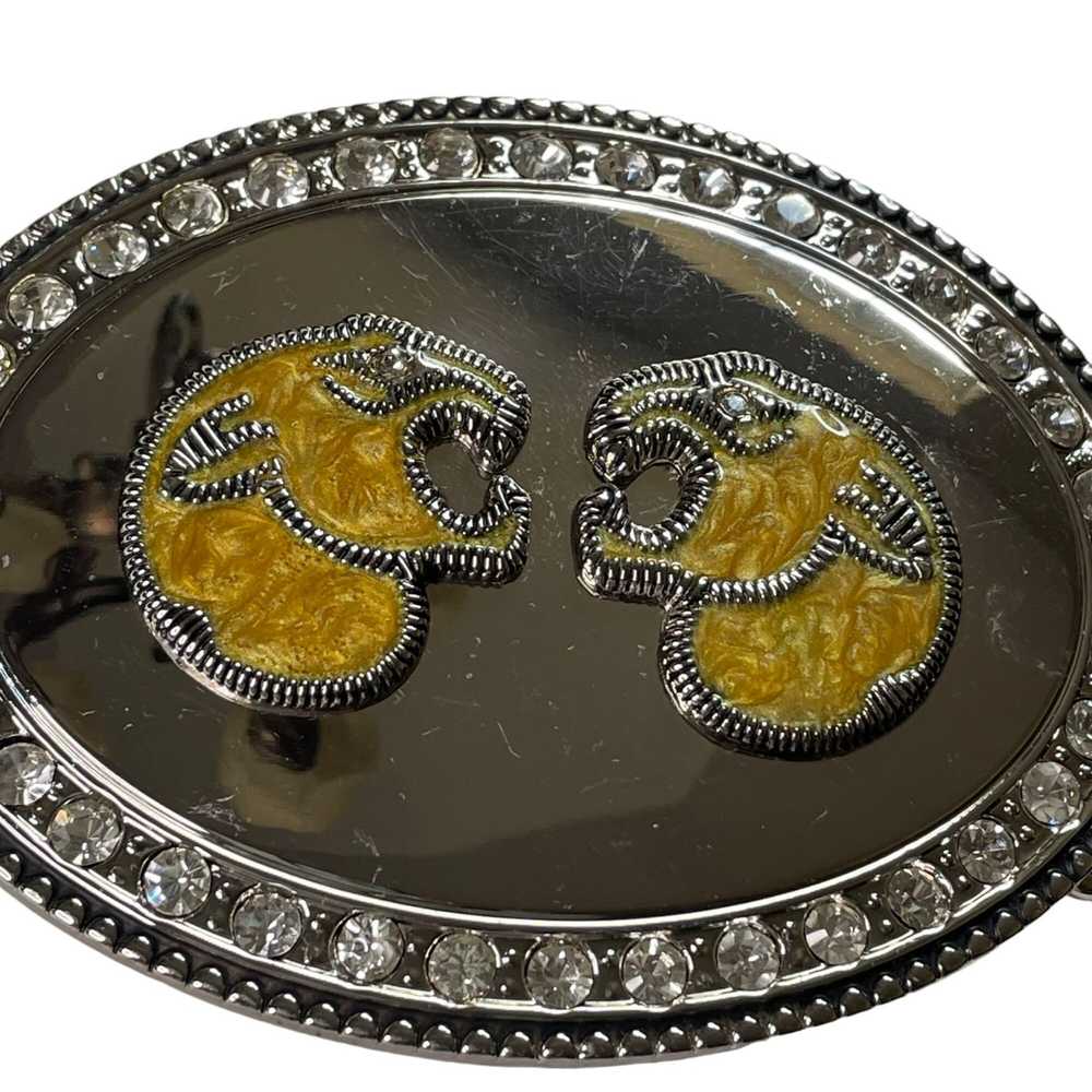 Other Novelty Belt Buckle Fighting Cougar Metal I… - image 2