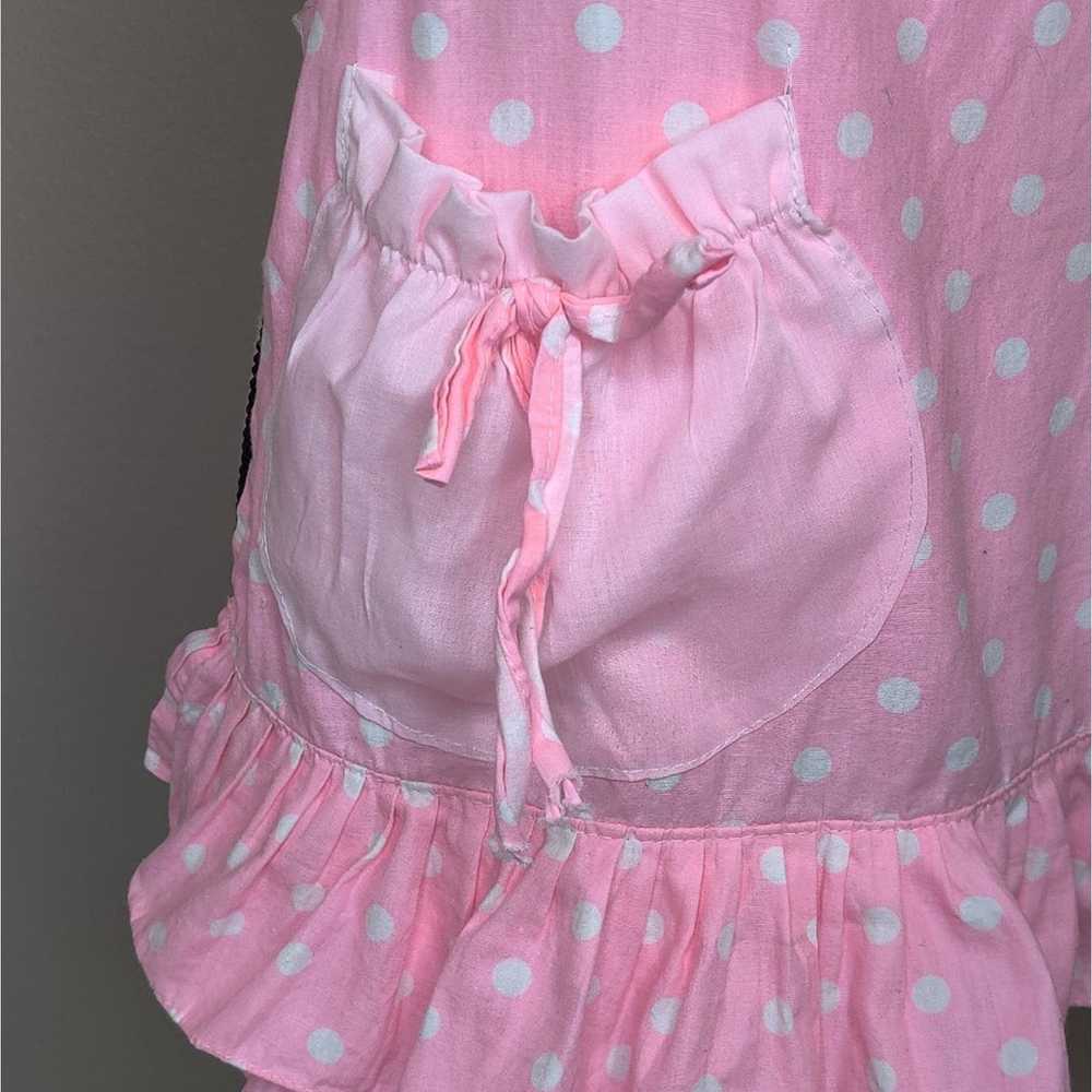 Kohls Pink Polka Dots Kitchen Apron Craft Garden … - image 3