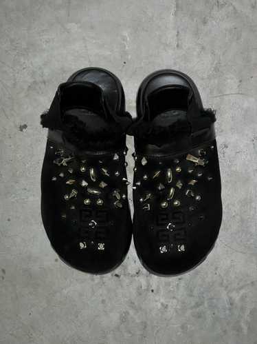 Givenchy Givenchy black suede studded spike marsh… - image 1