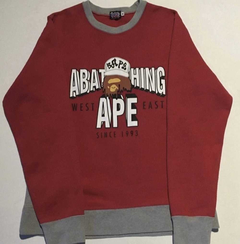 Bape Bape crew neck sweatshirt - image 1