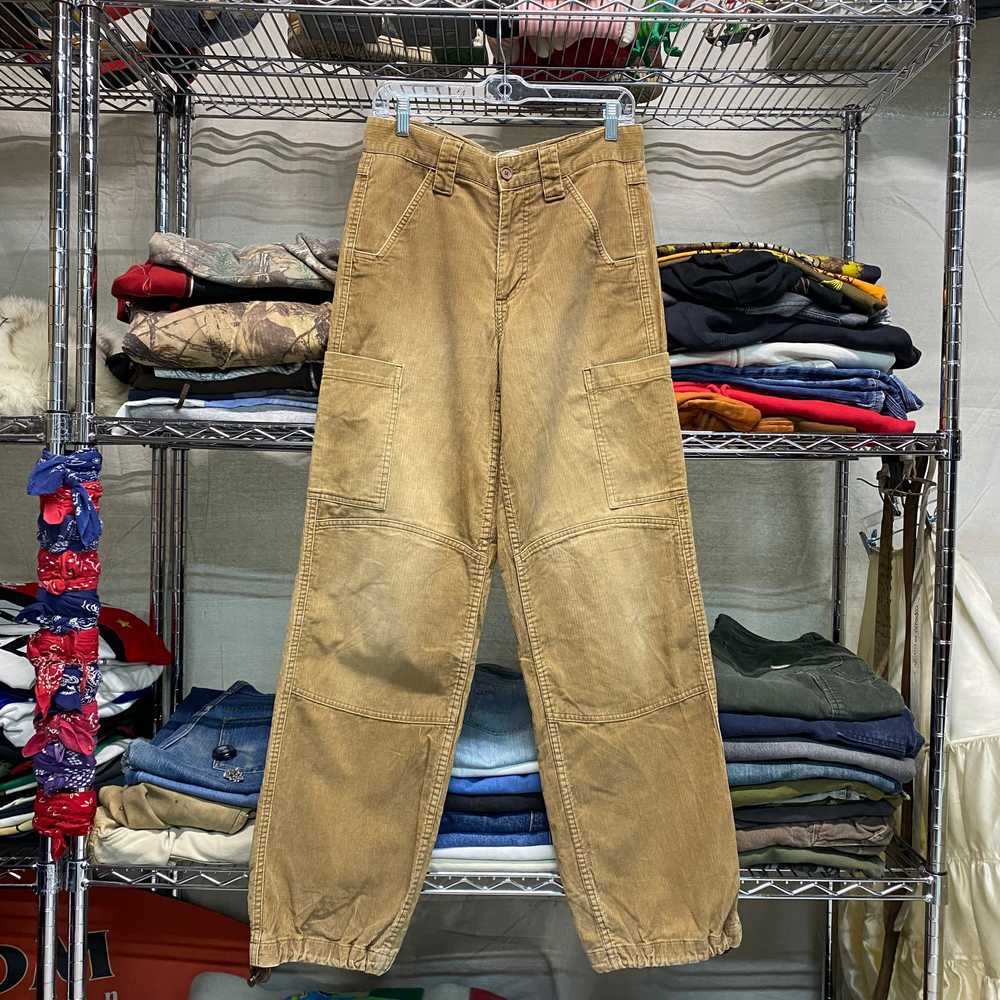 Early 2000s corduroy cinch cargo pants - image 1