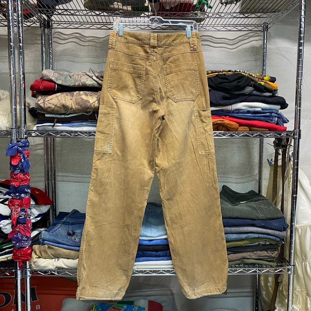 Early 2000s corduroy cinch cargo pants - image 2