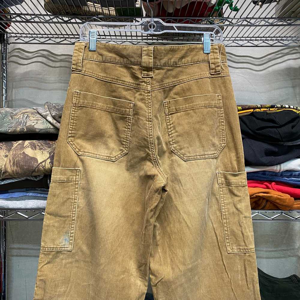 Early 2000s corduroy cinch cargo pants - image 4