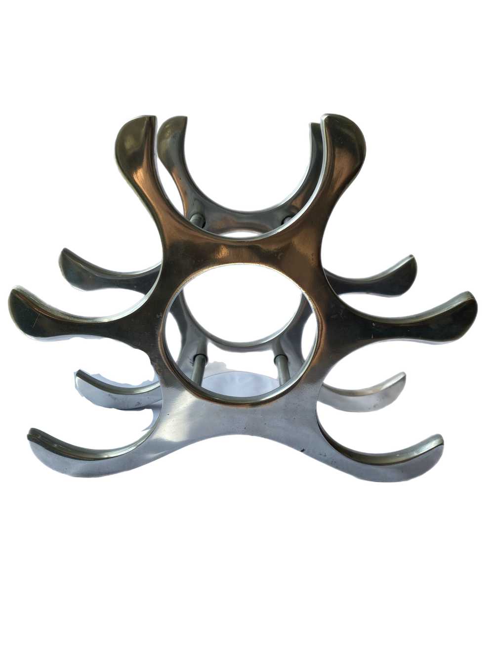 Metal Mid Century 5 Wine Bottle Holder - image 1