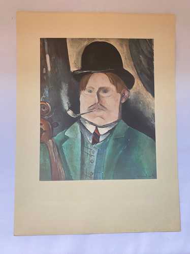 Rare lithograph "Self-Portrait" by Maurice Vlaminc