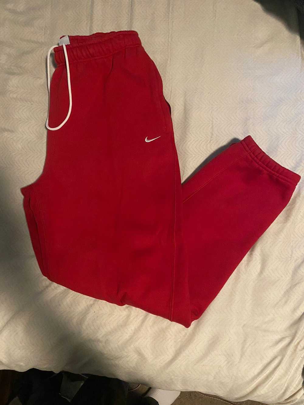 Nike NikeLab Red Sweatpants Medium - image 3