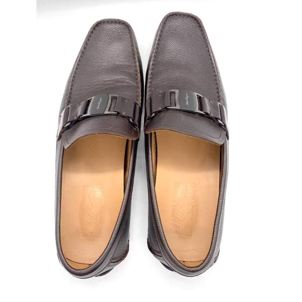 Salvatore Ferragamo Gancini leather flats - image 4