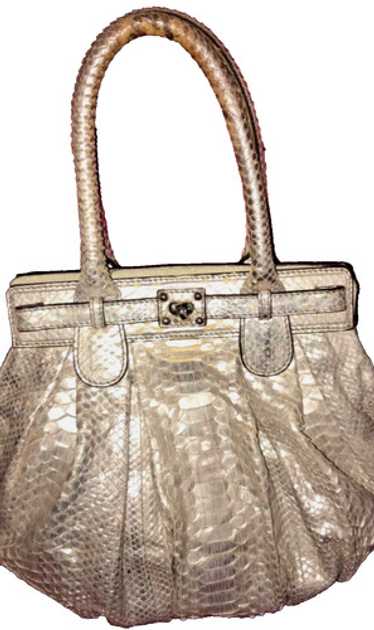 パーティバッグ　ZAGLIANI Zagliani Python Large Tomodachi Bowling Bag | eBay