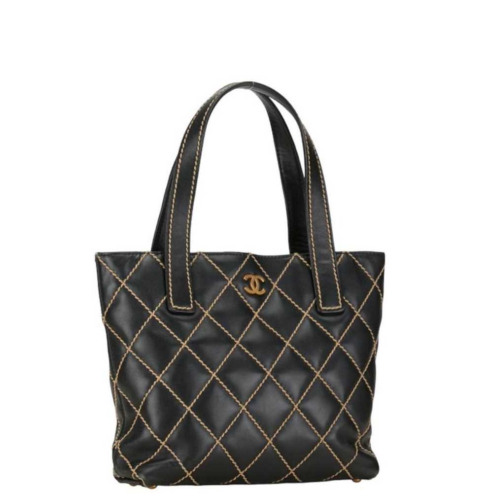 Chanel Wild Stitch leather tote - image 2