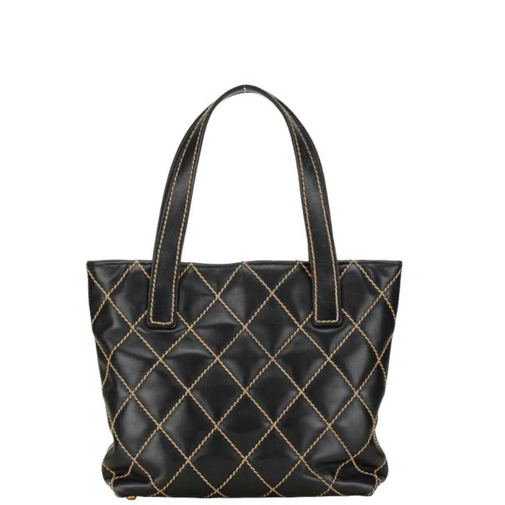 Chanel Wild Stitch leather tote - image 3