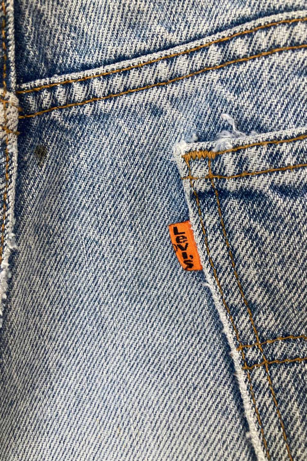 Vintage Levi's High Rise Orange Tab Jeans 32”-33" - image 4