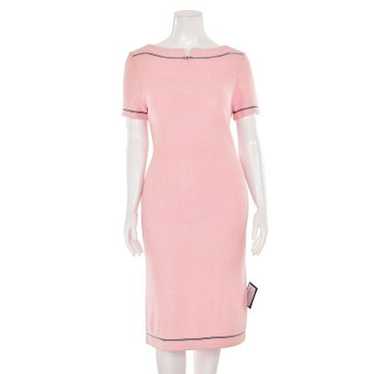 St. John Collection Light Pink Boucle Knit Sheath… - image 1