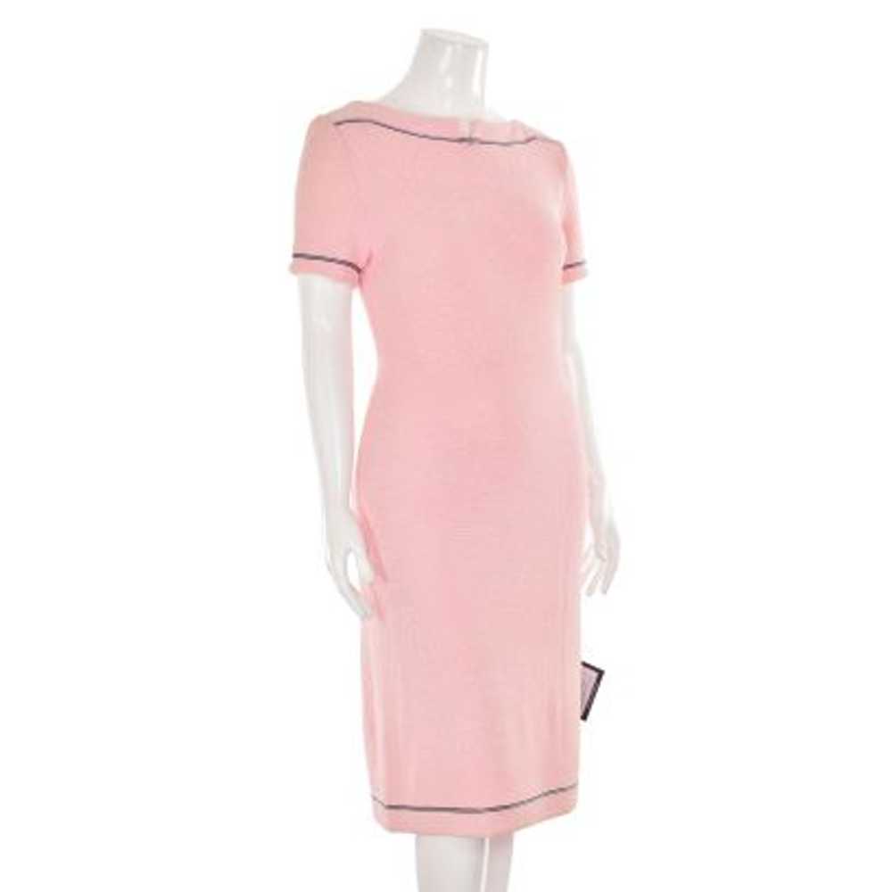 St. John Collection Light Pink Boucle Knit Sheath… - image 4