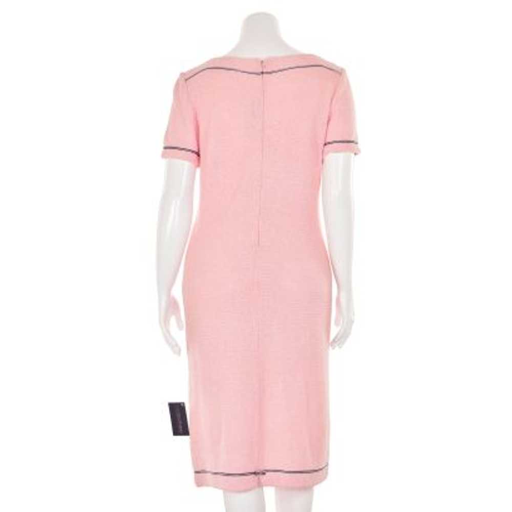 St. John Collection Light Pink Boucle Knit Sheath… - image 5