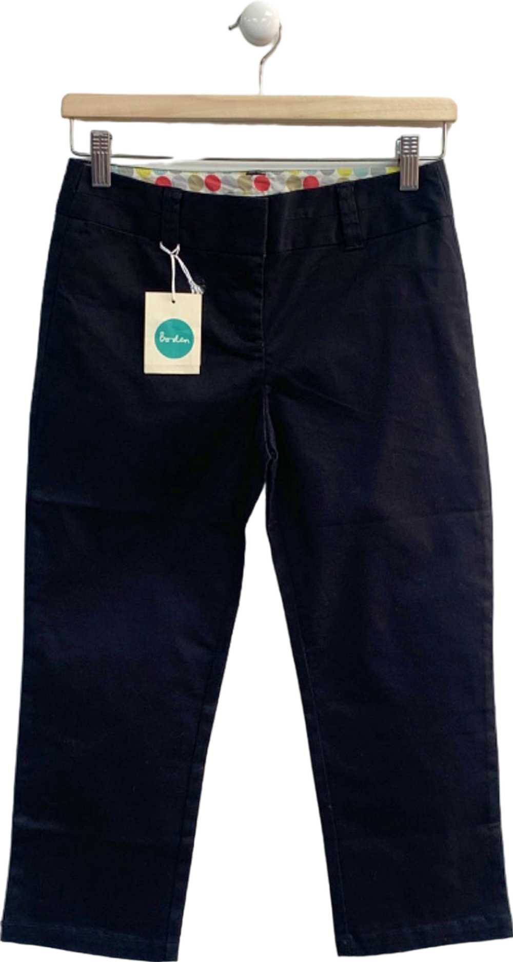 Boden Navy Cropped Trousers UK 6 - image 1