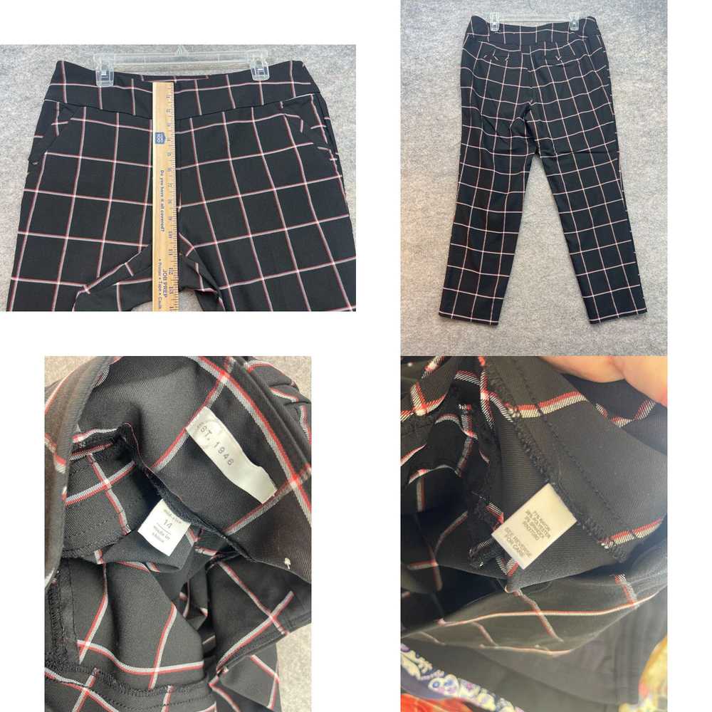 Vintage Est 1946 Pants Size 14 Black Red Window P… - image 4