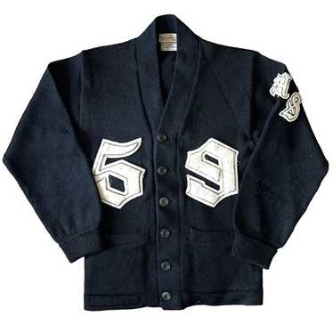 【でんじゅん】50s LETTERMAN'Sヴィンテージカーディガン60s 50's~60's “Whiting” Lettered Cardigan 50年代 60年代 レタード