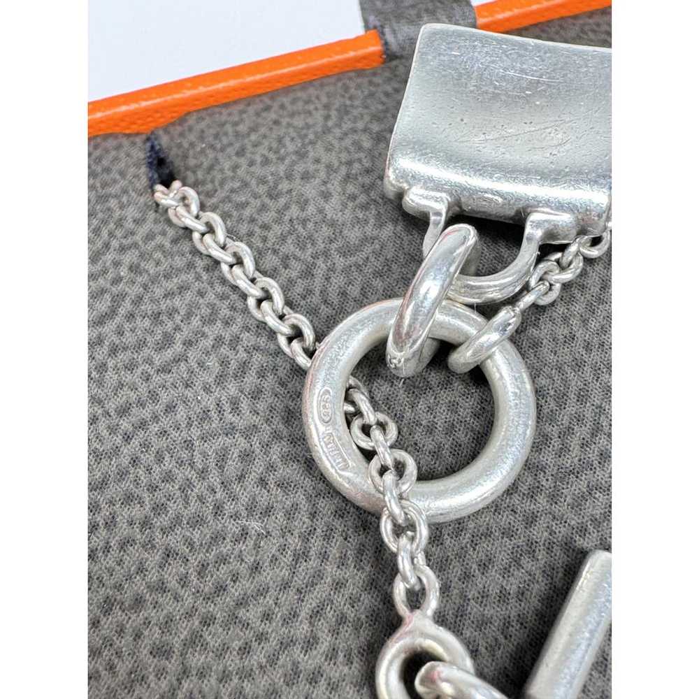 Hermès Amulette silver necklace - image 3