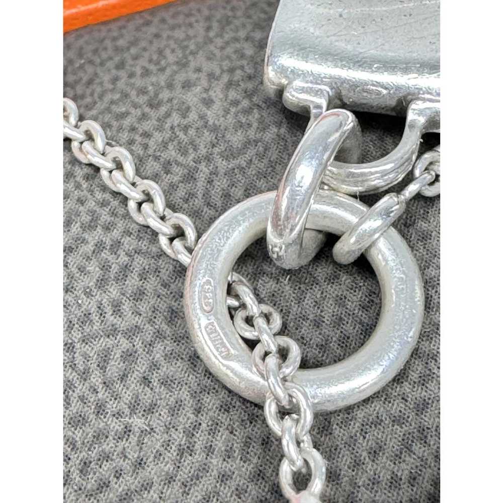 Hermès Amulette silver necklace - image 4