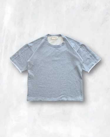 Marni Shortsleeve Crewneck Sweater, Grey